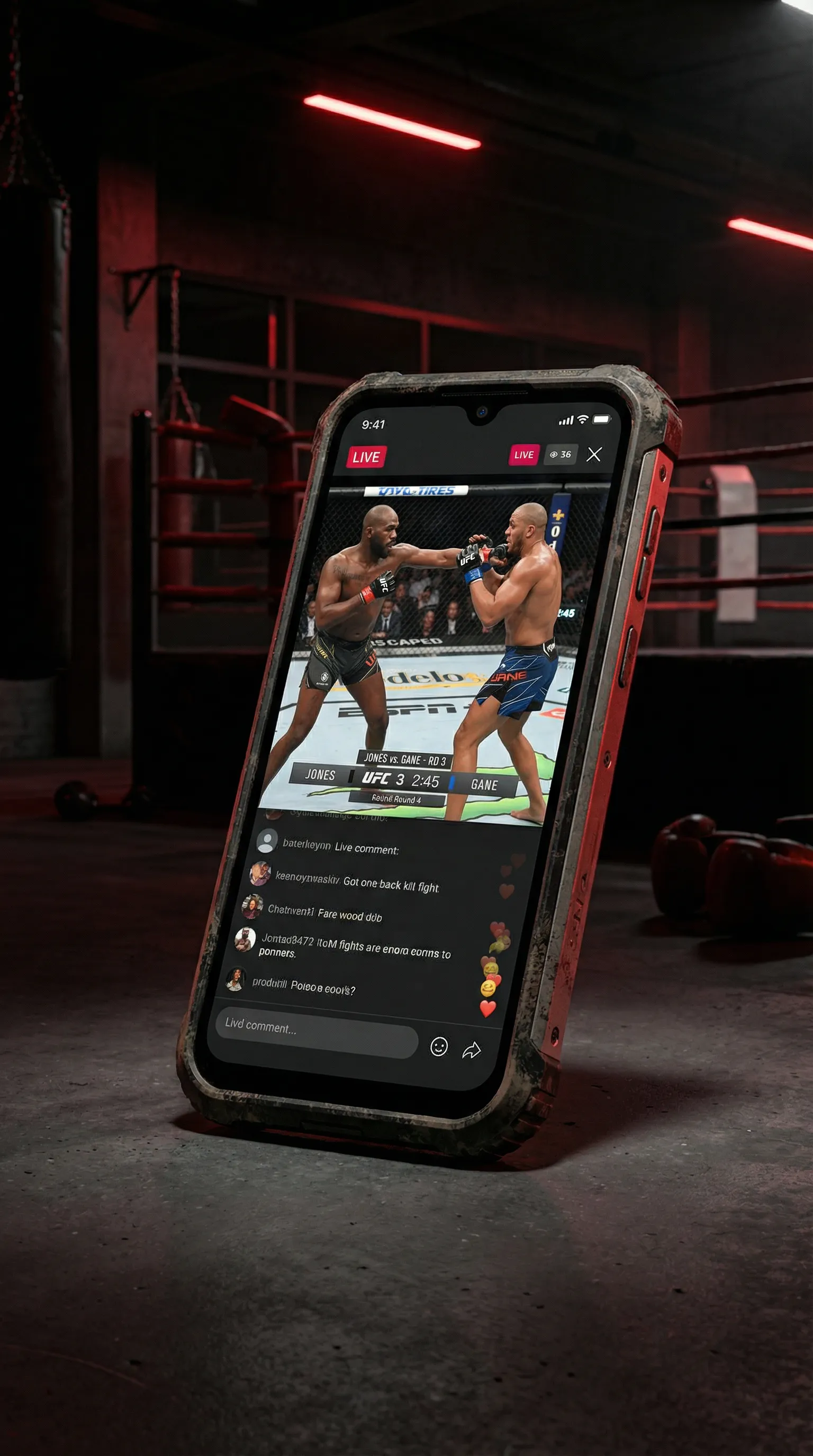 乐玩LW网站 移动端APP格斗直播界面